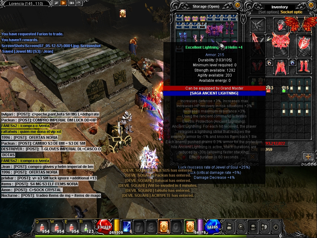 Lightning Soul Helm +4 [+16opt, Luck]