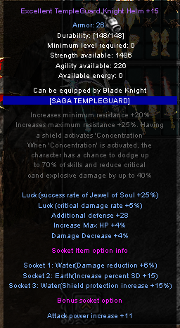 Set temple BM, mace manticore y shield holyangel